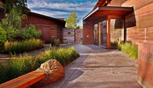 sublette-county-library-entrance-garden